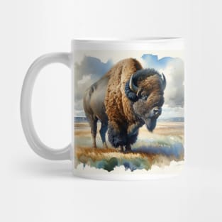 Prairie Titan: Majestic American Bison Mug